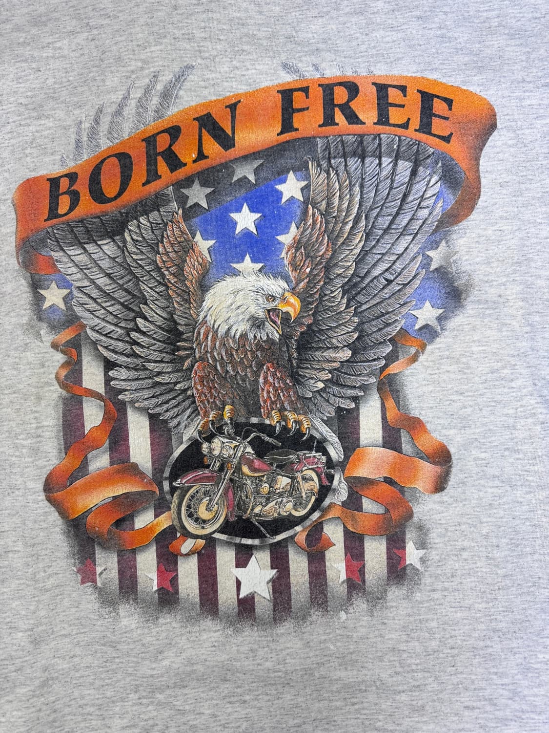 빈티지 90s BORN FREE 이글바이크 티셔츠 XXL 상품이미지2