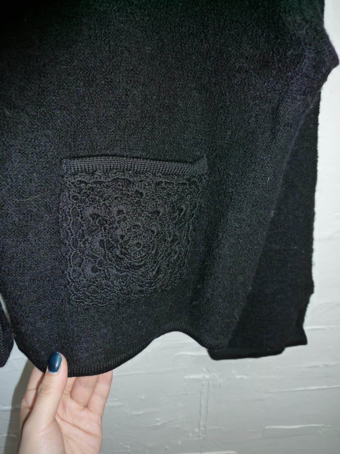 black pocket detail cardigan 상품이미지3