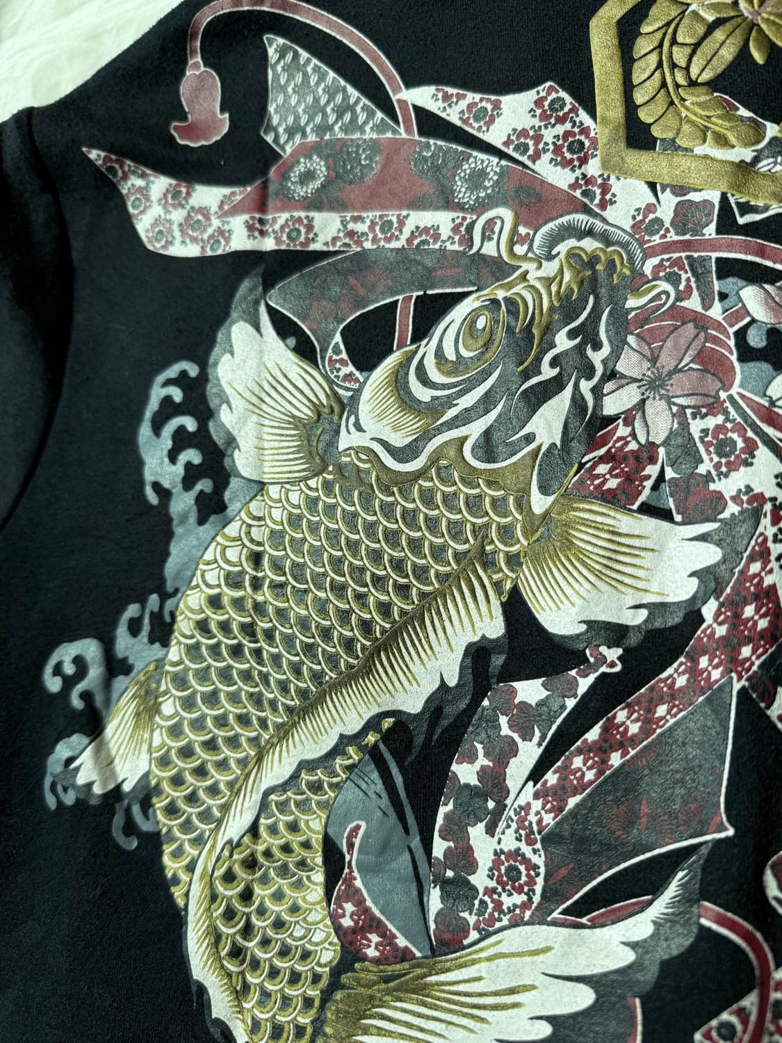 블랙 자수 하프 집업 상품이미지7