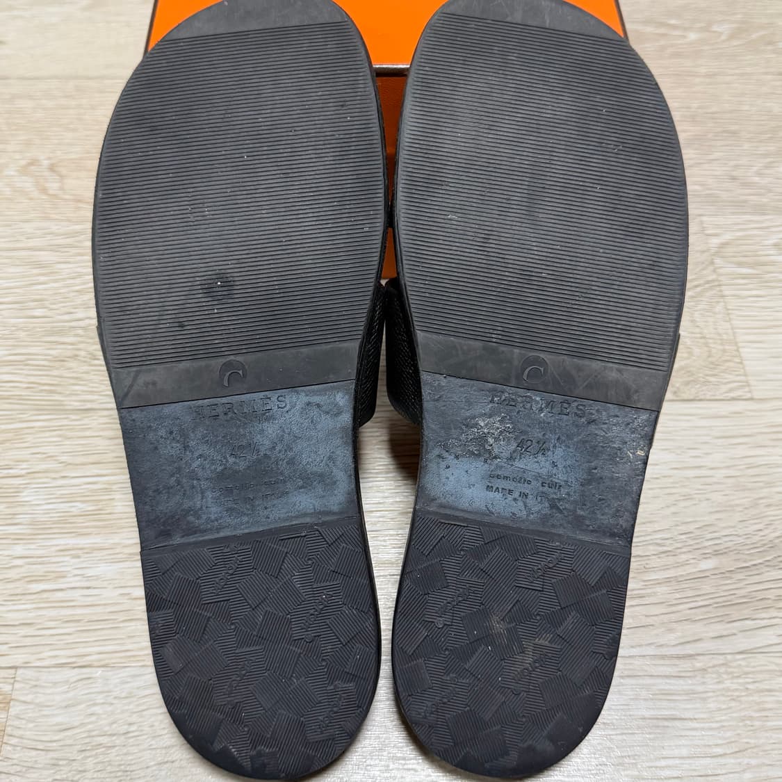 [S+급/42.5] 에르메스 이즈미르 투톤컬러 샌들 슬리퍼 상품이미지8