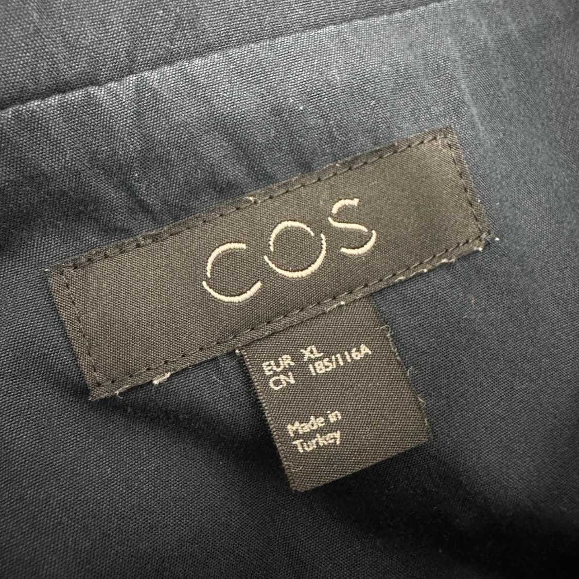 COS 코스 차이나넥 셔츠 네이비 XL 상품이미지4