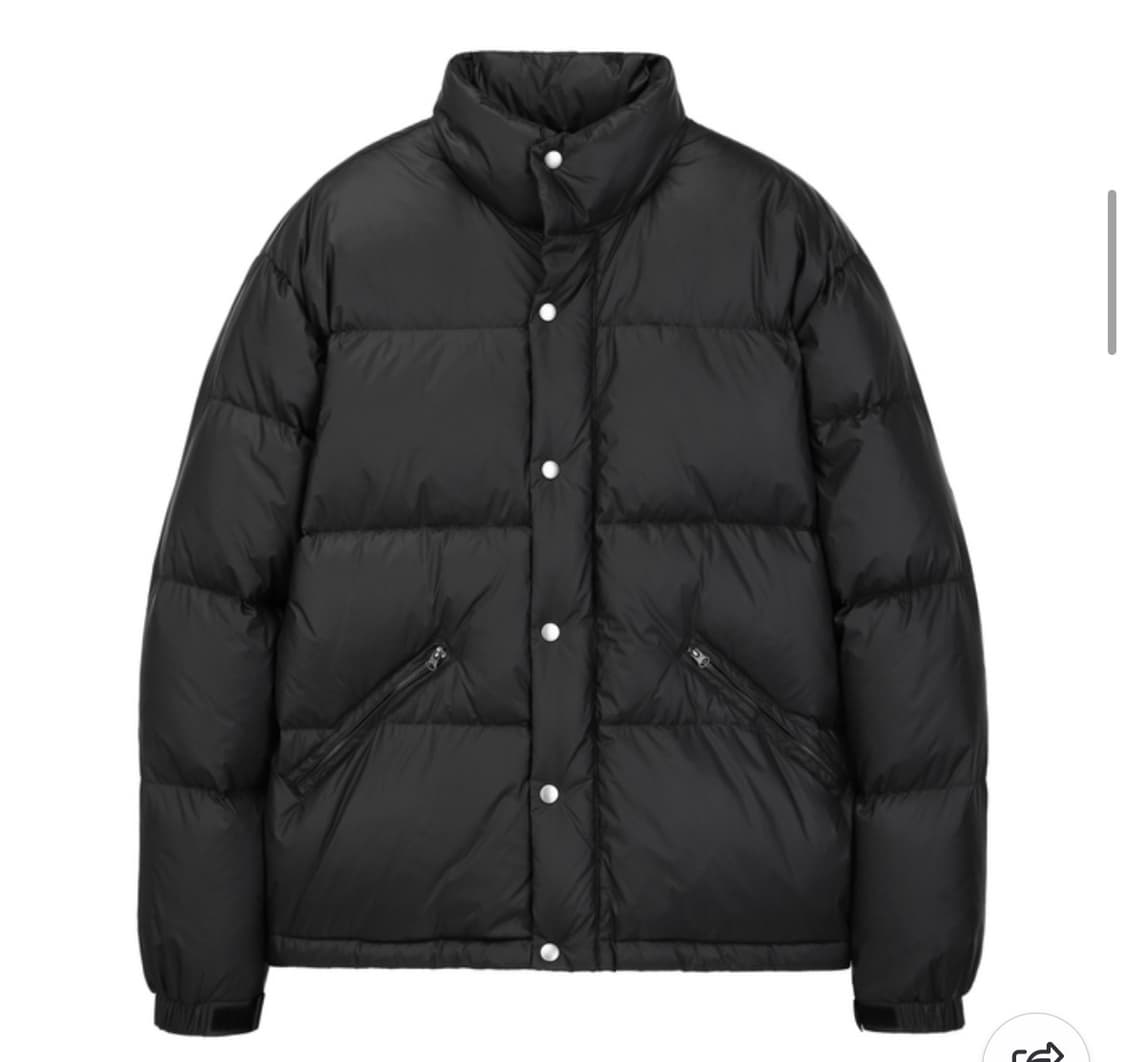 (새상품) 일꼬르소 유러피안 구스 모노크롬 스냅 다운 블랙 상품이미지1