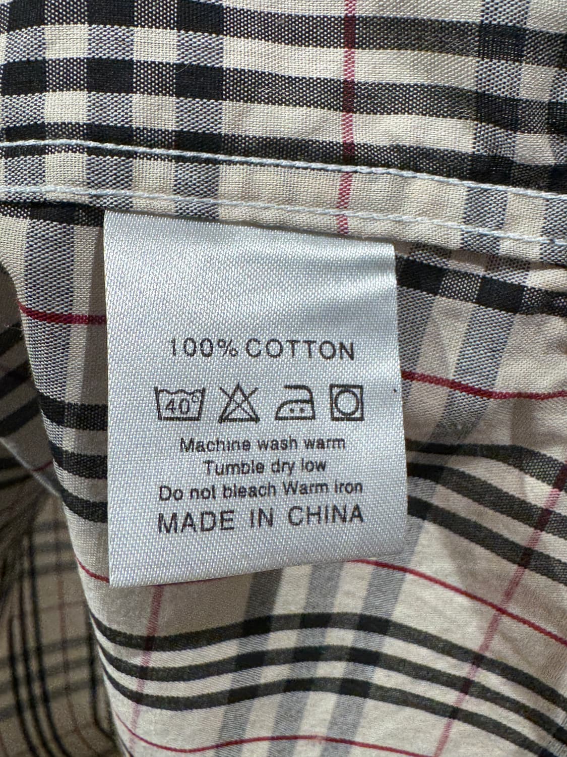 Burberry beige checked shirt 상품이미지6