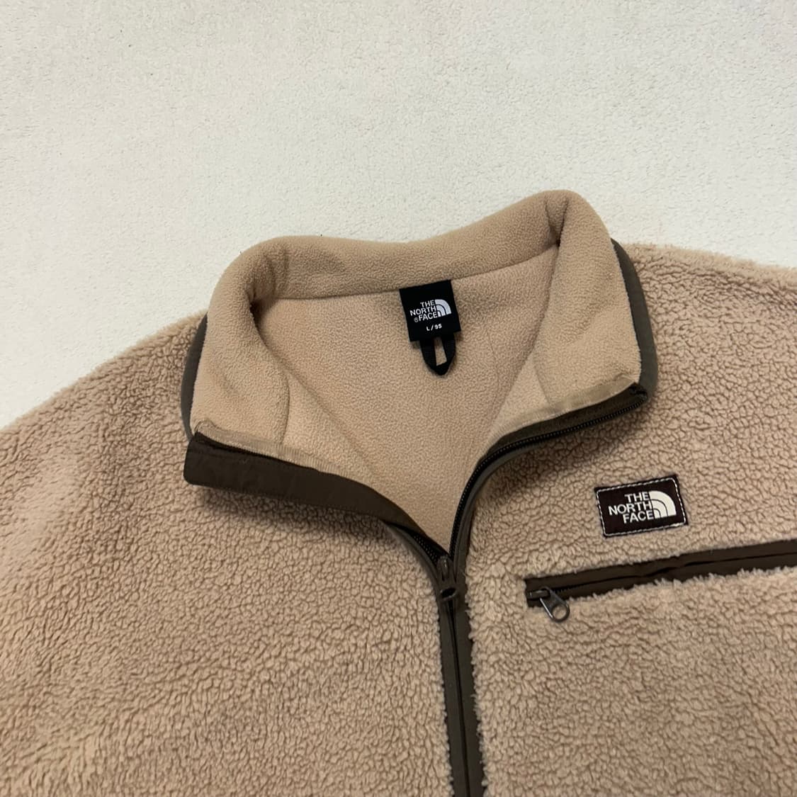 The North Face Beige Fleece Jacket 상품이미지5