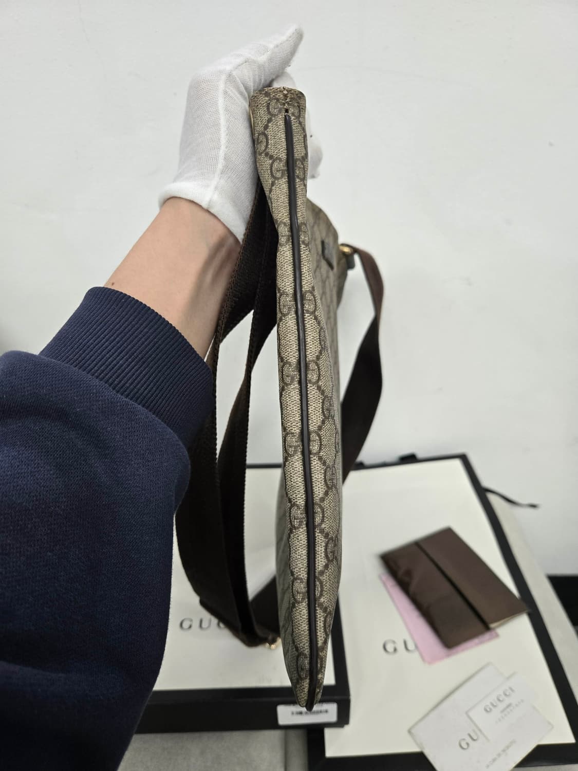 [보증서 정품] 구찌 시그니처 숄더백 상품이미지4