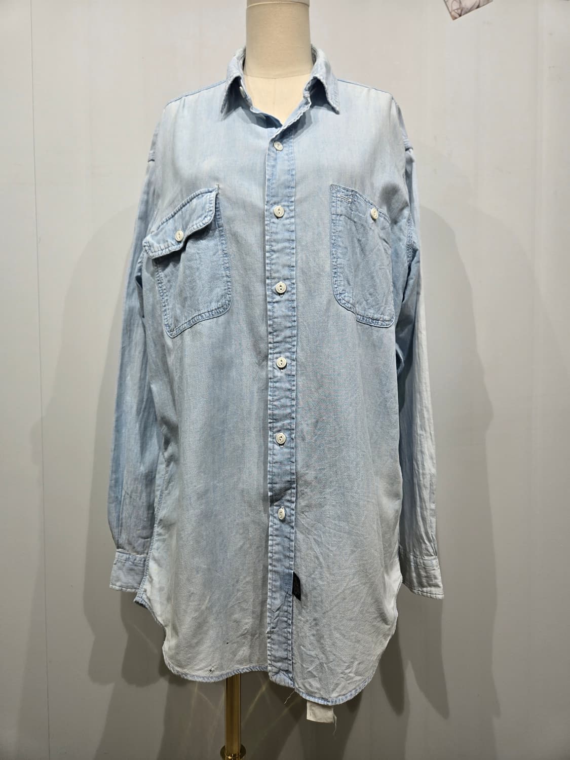 더블알엘 청 데님 남방 셔츠 상품이미지1