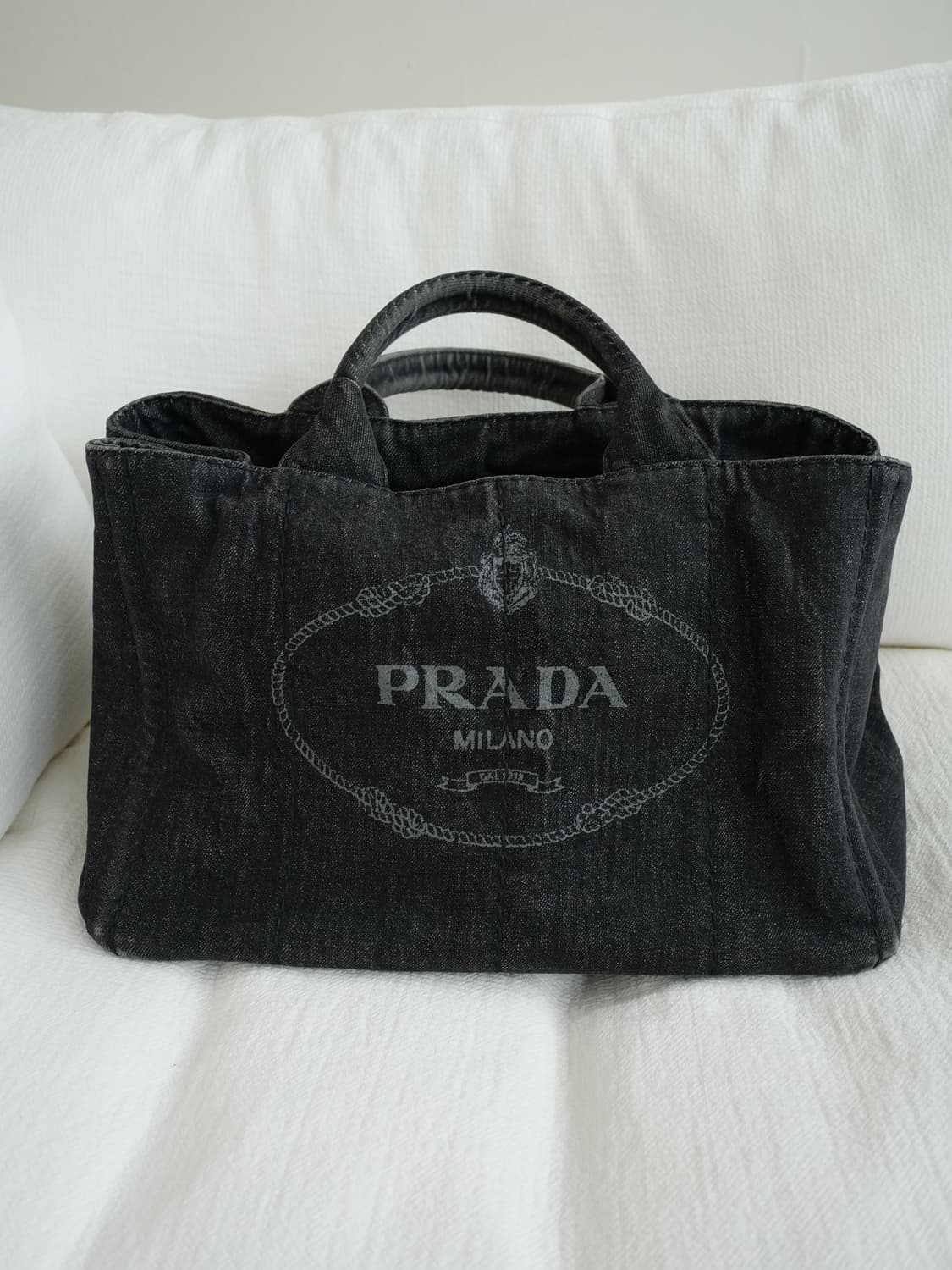 [Prada] Canapa Black Denim bag 상품이미지5
