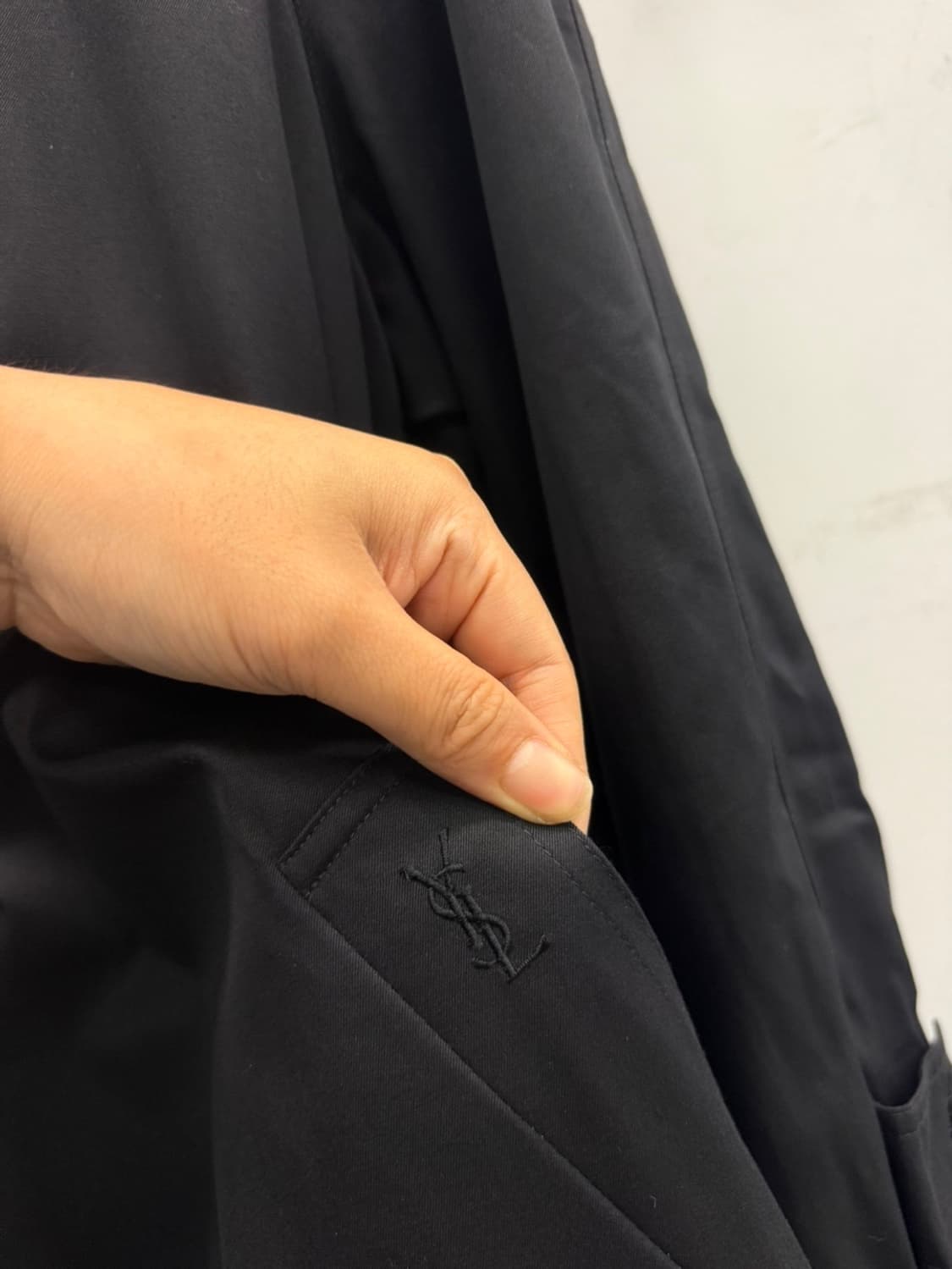 YSL 입생로랑 블랙 트렌치코트 L 100  상품이미지2