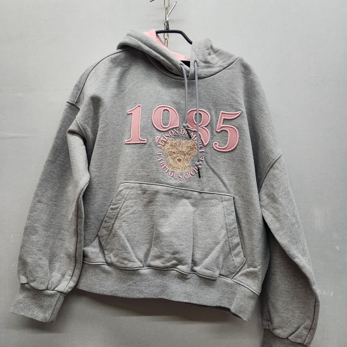 패블러스아카이브 곰돌이 크롭후드 M(L) 상품이미지1