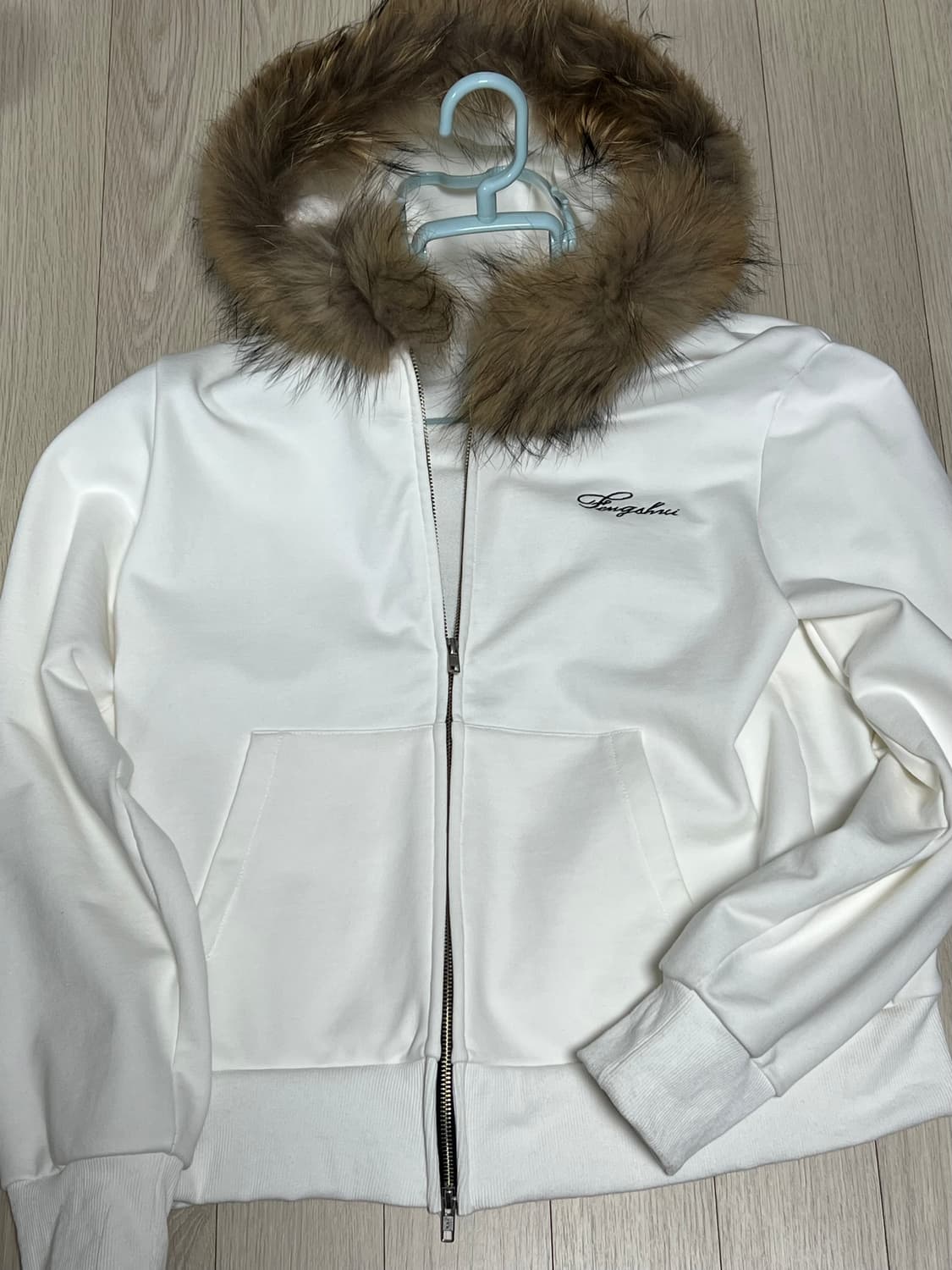 펑쉐이 후드집업 화이트 상품이미지1