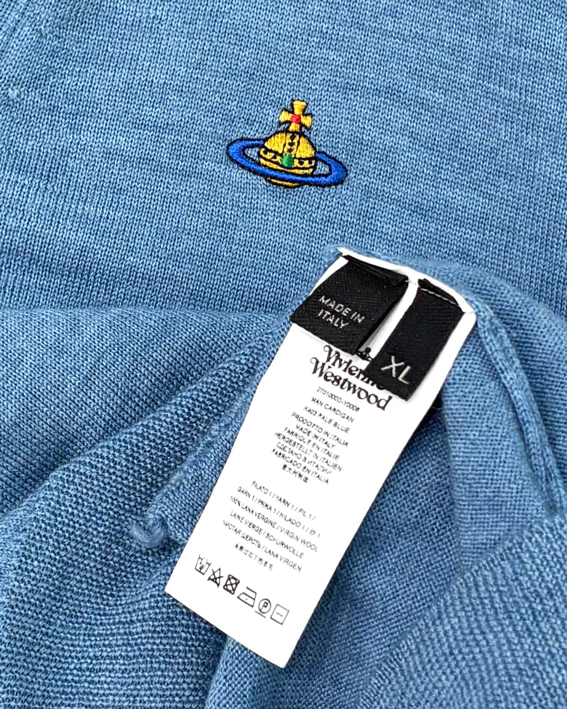 Vivienne Westwood 비비안웨스트우드 ORB 페일블루 가디건 상품이미지7