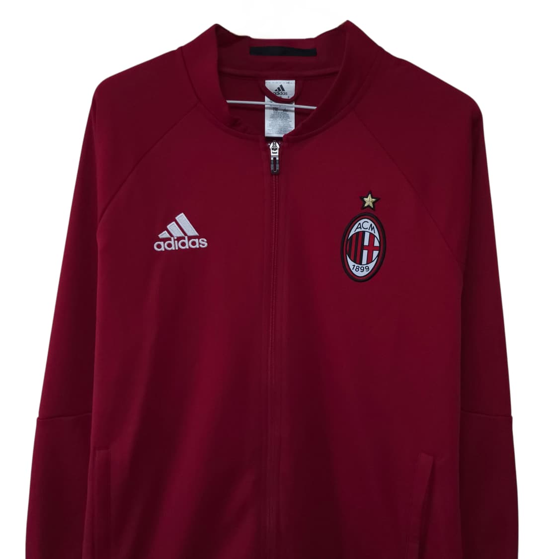 아디다스져지 AC밀란 트랙탑 100-105 버건디 와인 상품이미지2