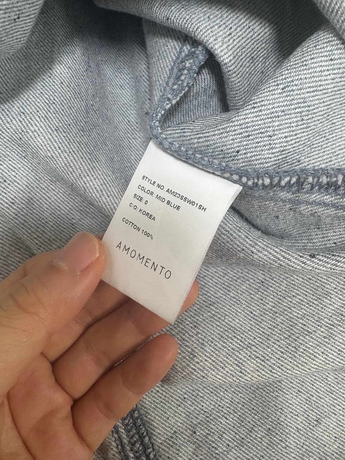 아모멘토 데님셔츠  상품이미지5