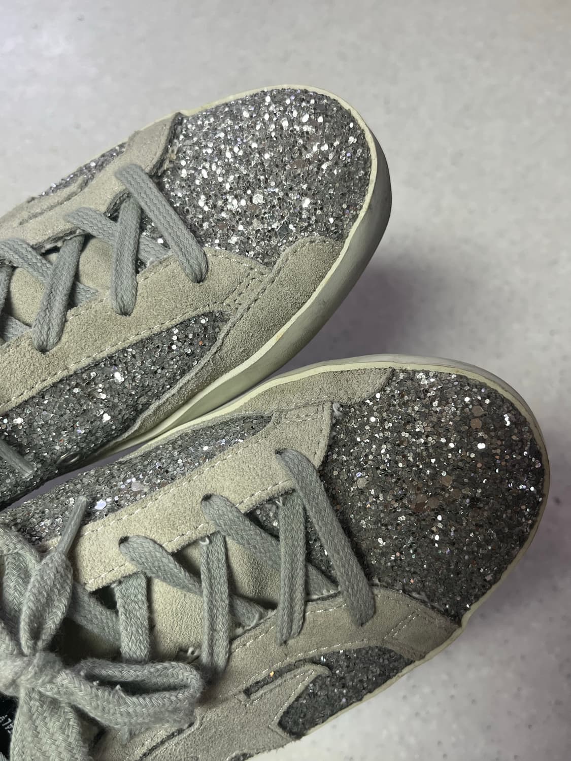 골든구스 글리터 스니커즈 실버 23(225) 상품이미지3