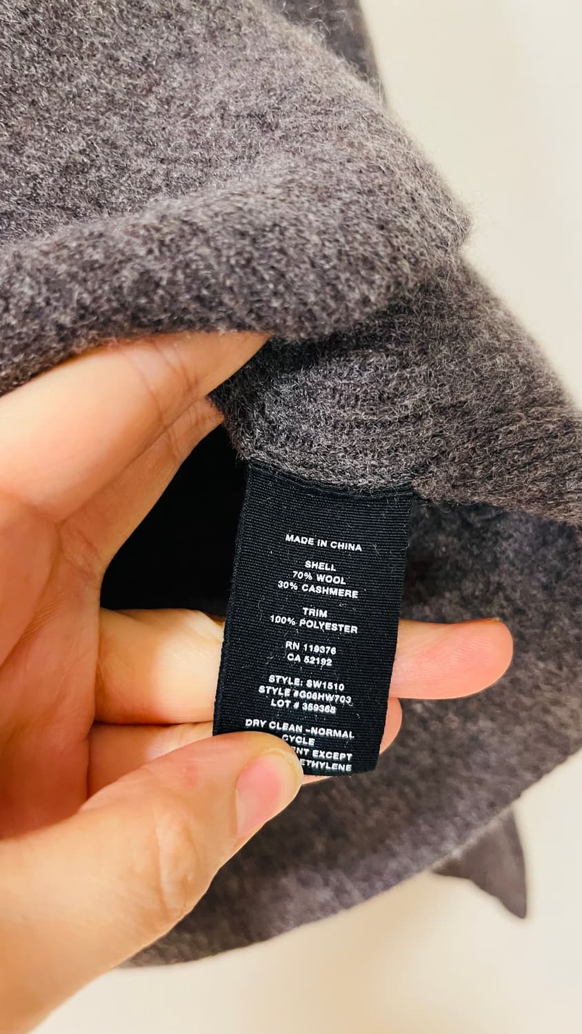 헬무트 랭 HELMUT LANG 캐시미어 니트 XS 가볍고 포근 따뜻해요 상품이미지4