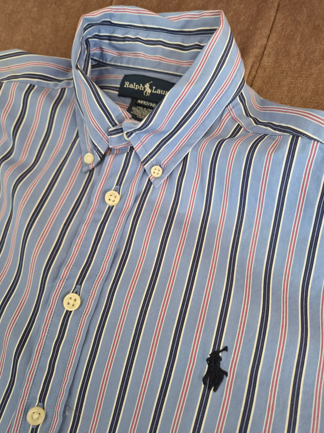 랄프로렌폴로 키즈 스트라이프코튼셔츠 M사이즈 상품이미지4