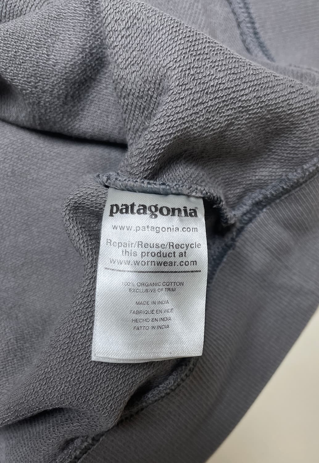 파타고니아 오가닉 맨투맨 XL 그레이 상품이미지4