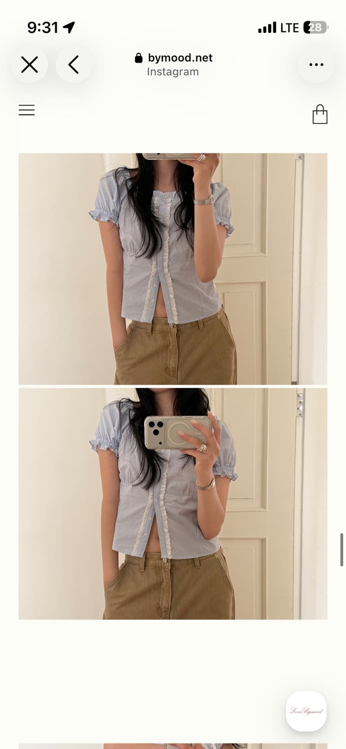Emma Frill Blouse 상품이미지4
