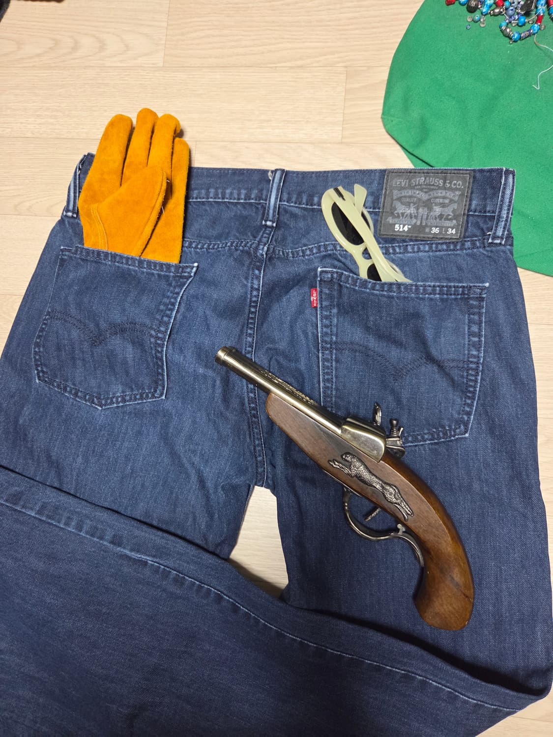 리바이스 514 인디고 데님 청바지 팬츠 36 34 상품이미지1