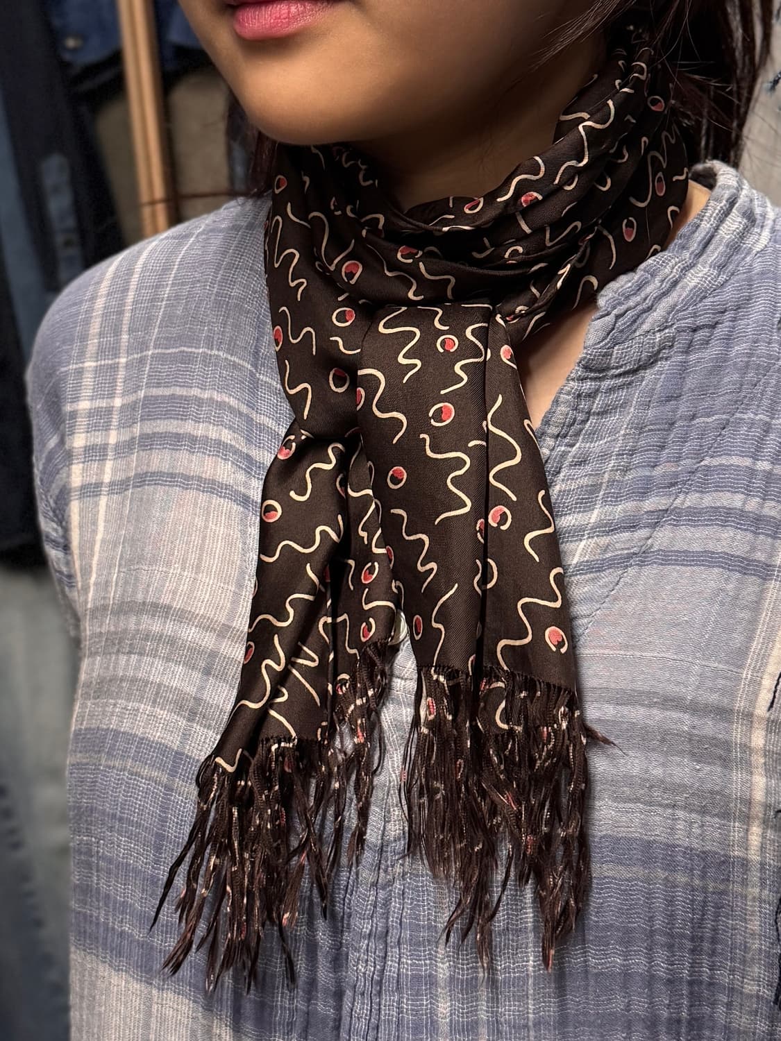 OS ) Japanese Vintage Pattern Muffler 상품이미지2