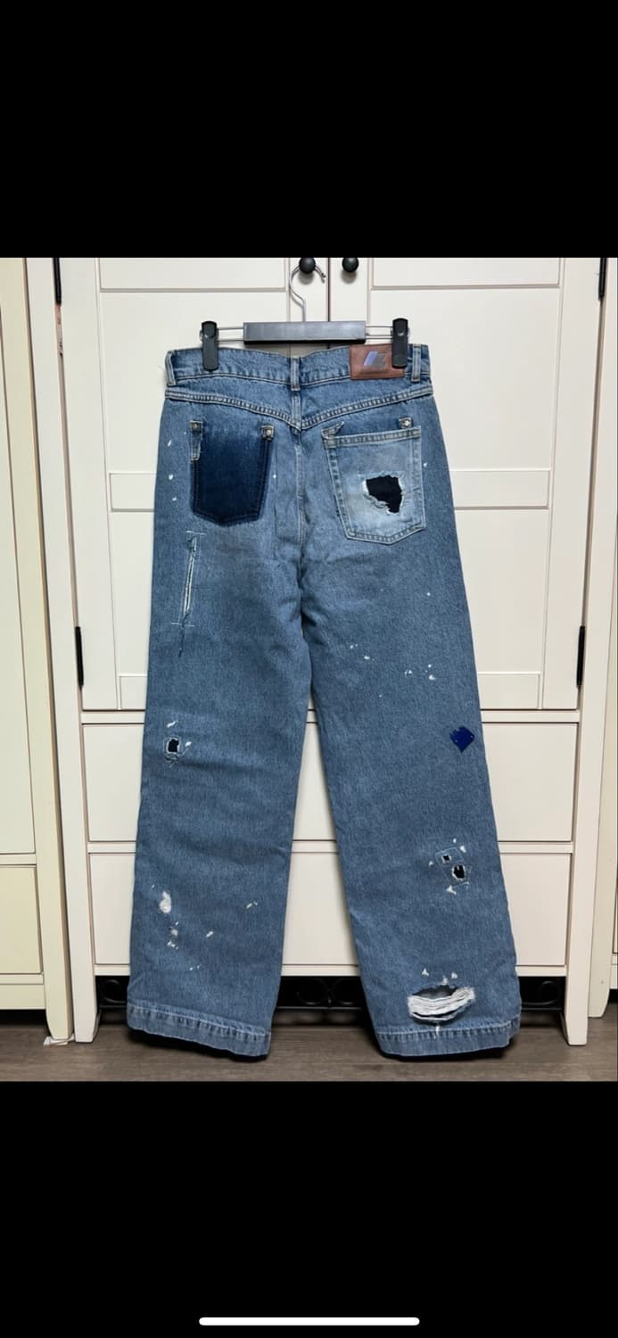 자라 x 아더에러 패치워크 진 블루 EUR 36 상품이미지2