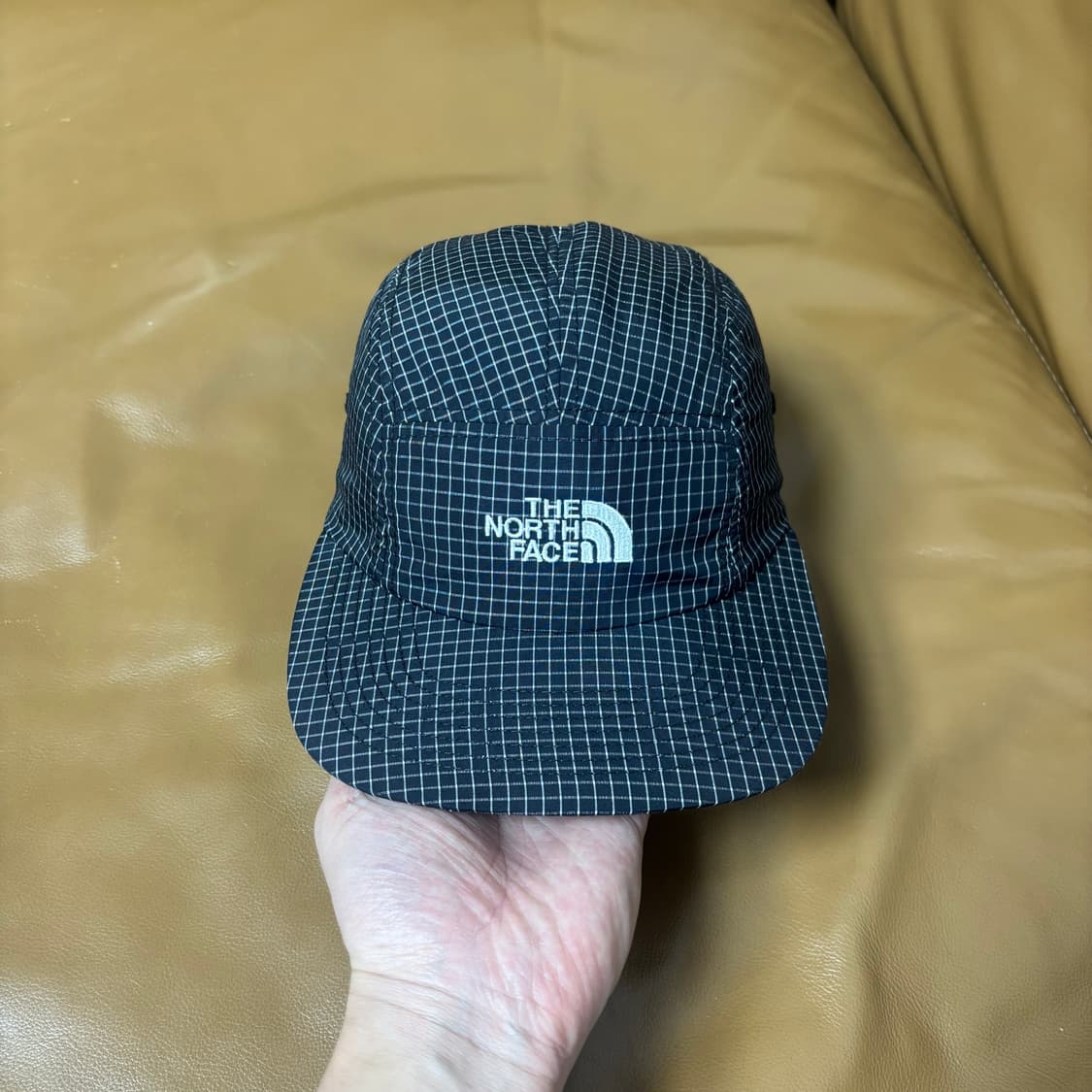 나나미카 노스페이스 퍼플라벨 캠프캡 모자 그리드 블랙 상품이미지2