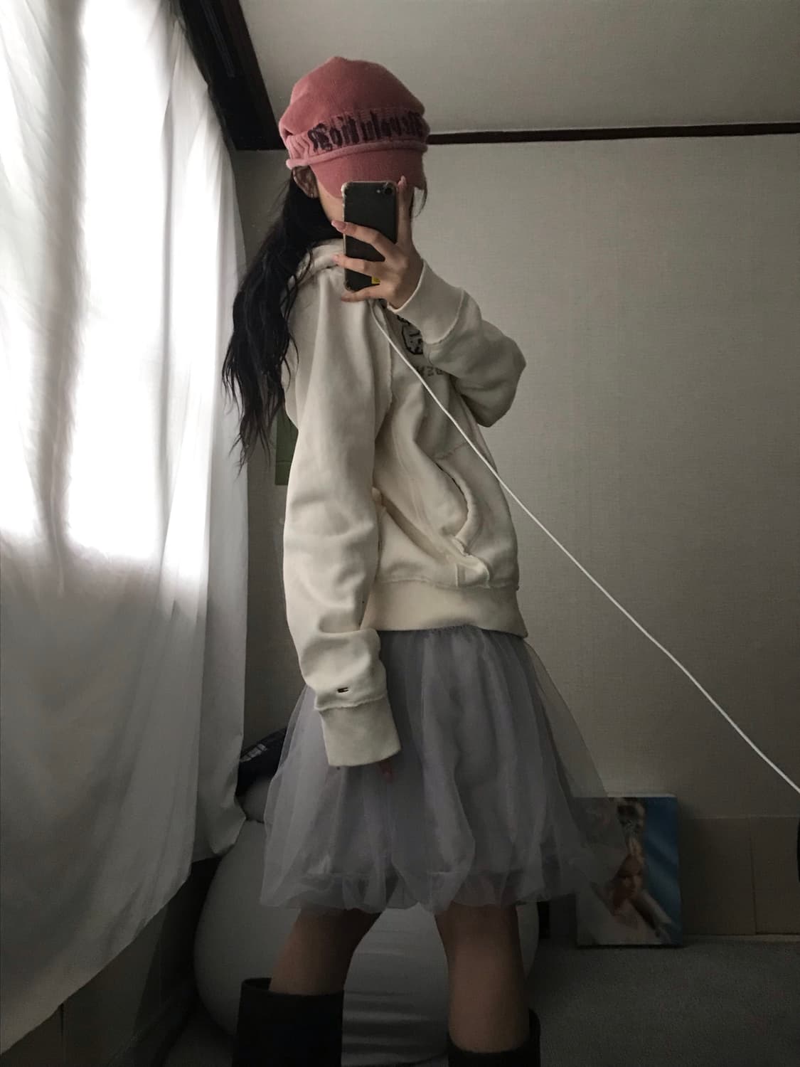 타미힐피거 아이보리 후드집업 상품이미지4