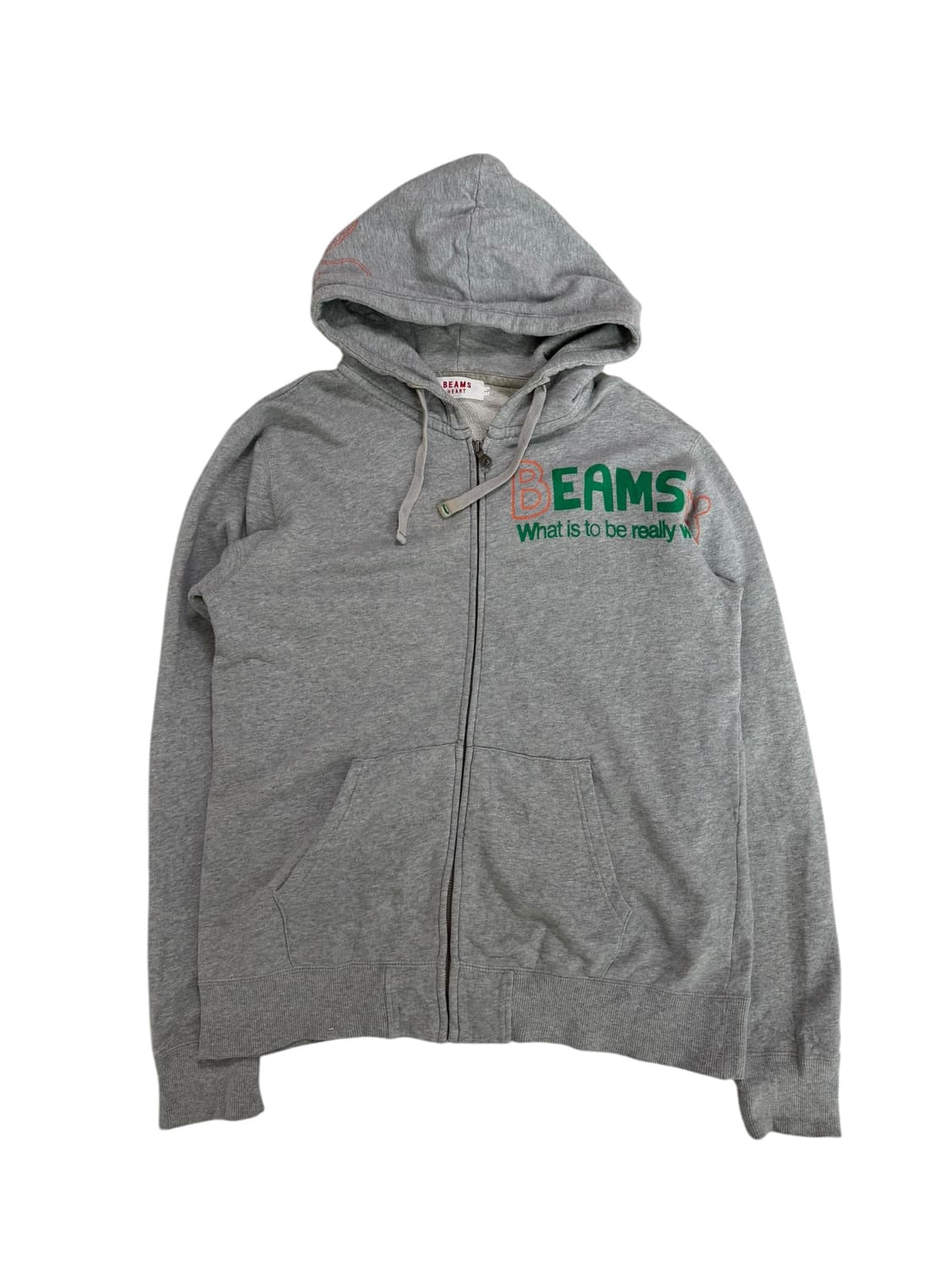 빔즈 하트 그레이 후드집업 상품이미지5