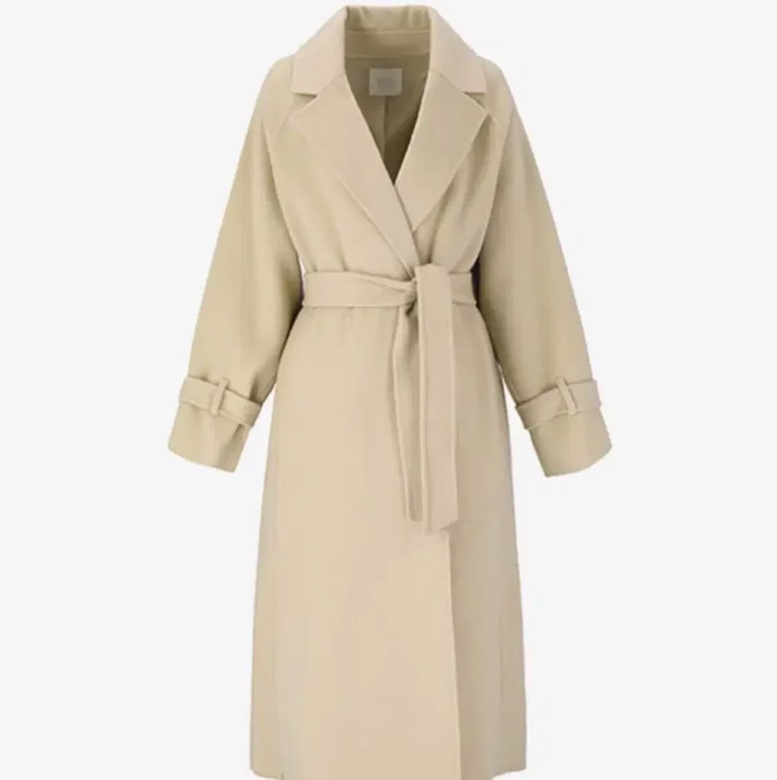 비지트 인 뉴욕 오버사이즈 벨티드 더블 롱코트 (FFF) 상품이미지5