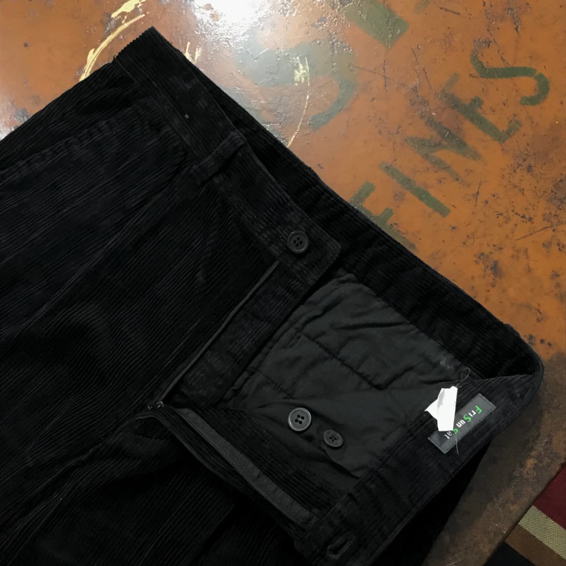 빈티지 블랙 코듀로이 팬츠 허리 31 32  상품이미지5