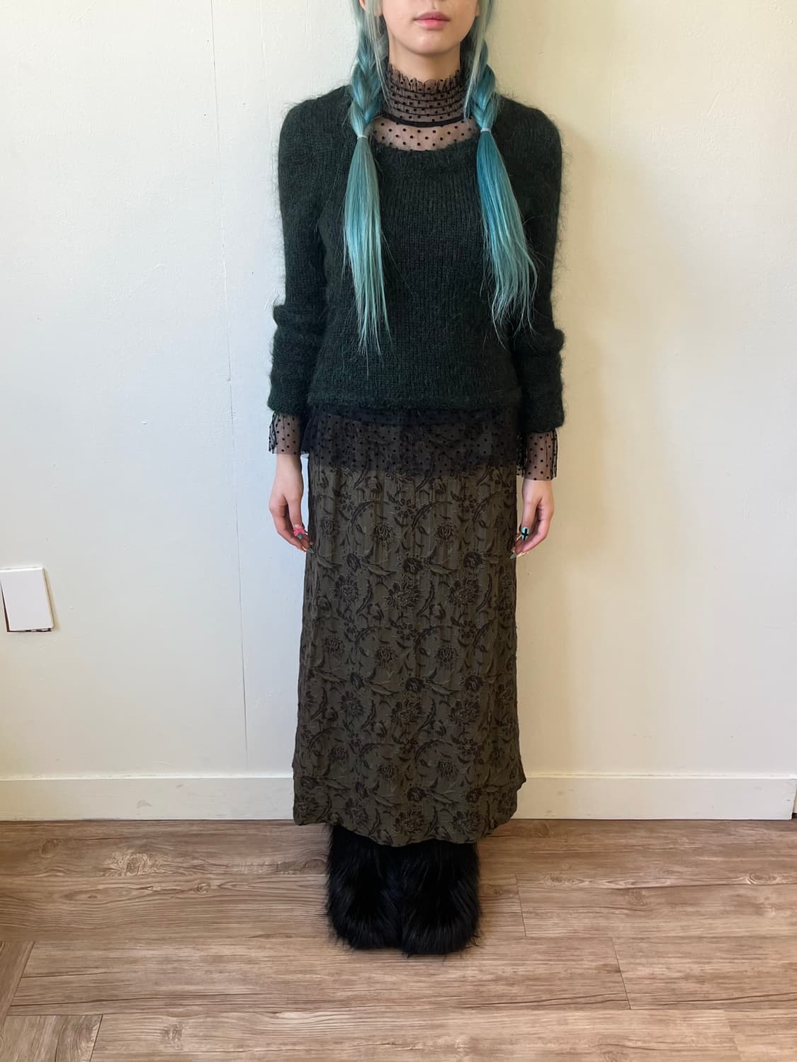 Gran Bois 플라워 레이스 스커트 상품이미지8