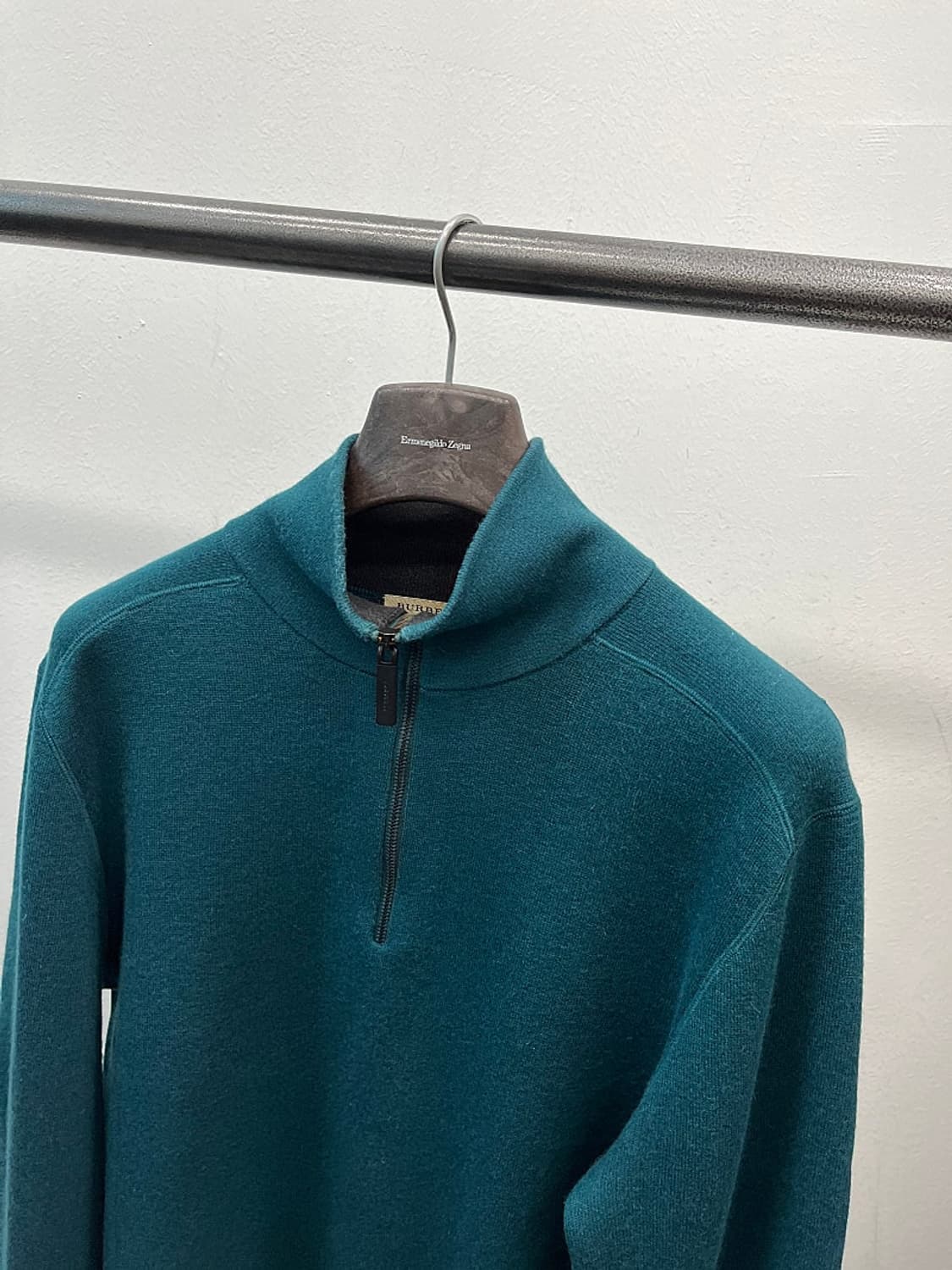 105) 버버리 런던 캐시미어 반집업니트  상품이미지3