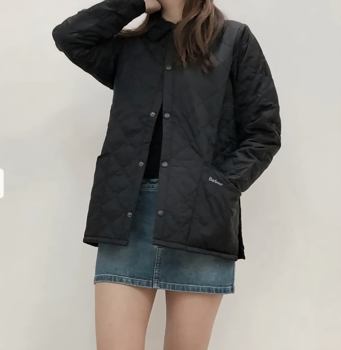 Barbour의 블랙 퀼팅 자켓 상품이미지1