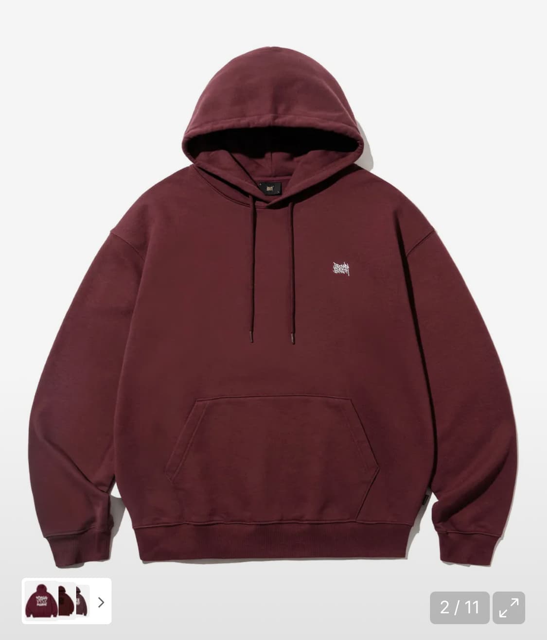 브라운브레스 TAG OG HOODIE - BURGUNDY 상품이미지2
