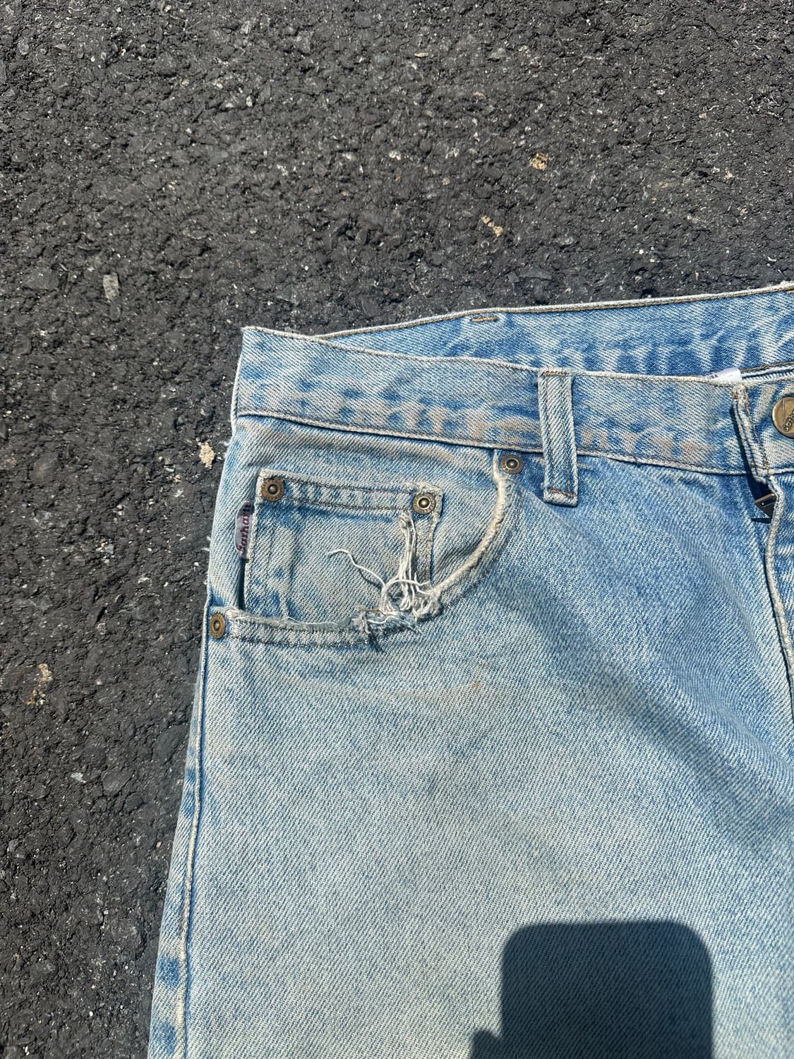 00’s Carhartt washed distressed denim  상품이미지6
