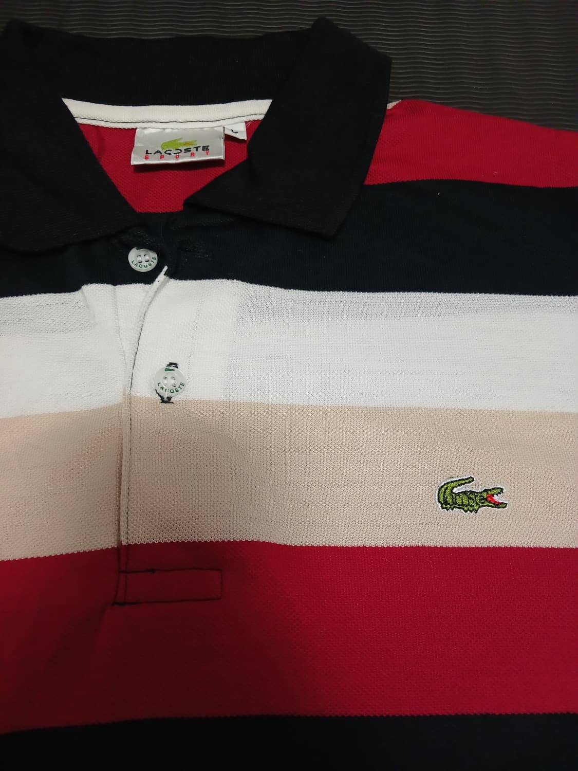 라코스테 스트라이프 반팔티셔츠  상품이미지2