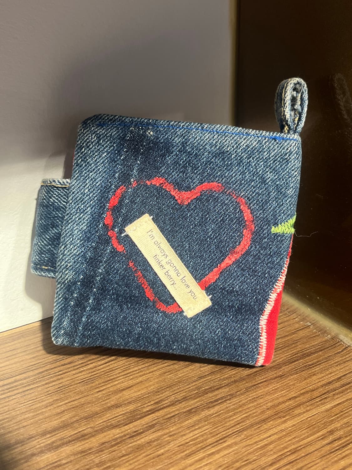 모리걸 패치워크 토마토 캐릭터 단추 지갑 상품이미지3