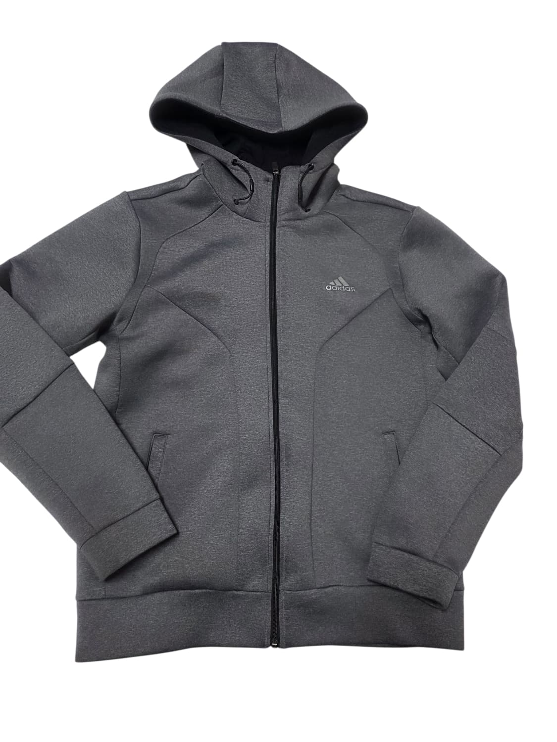 아디다스 기모 후디 집업 차콜 100 68 52 상품이미지1