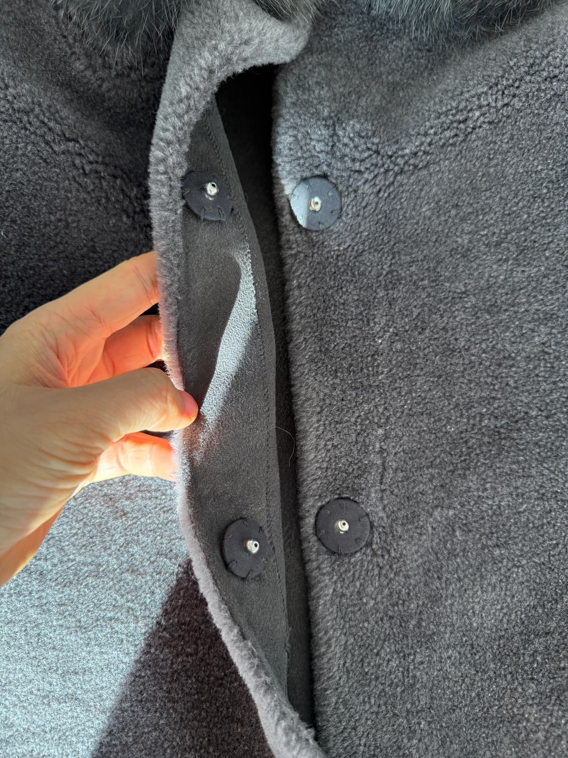 Pre owned 울&폭스 무스탕 코트 상품이미지5