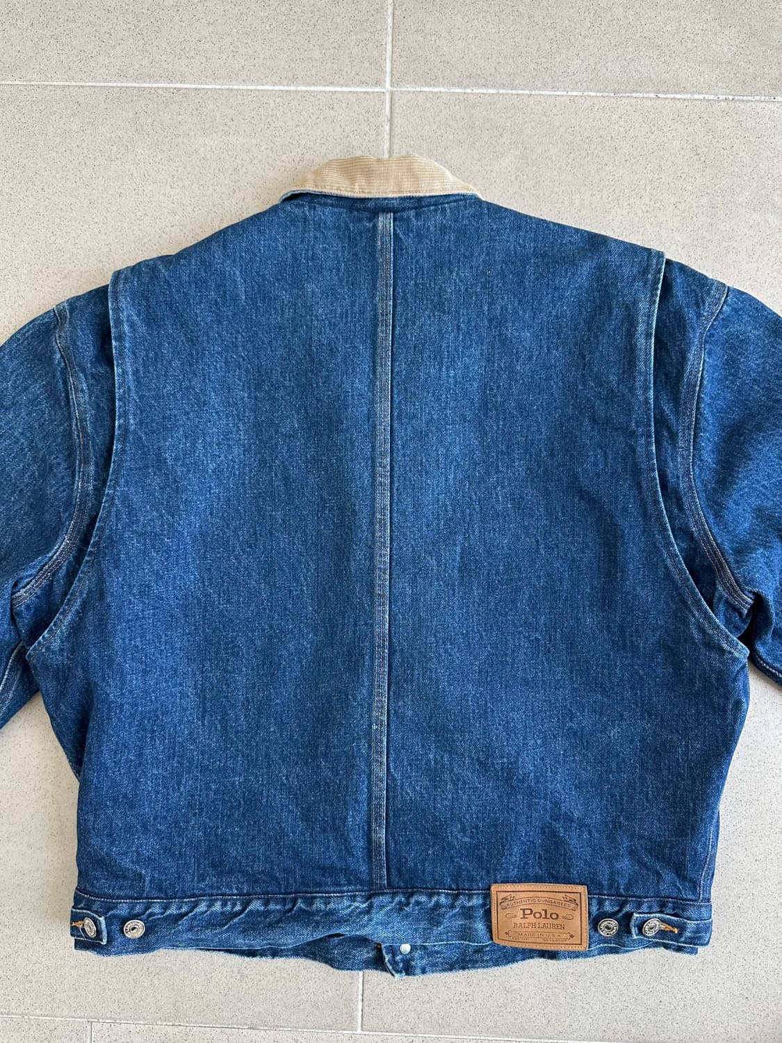 80s 빈티지 폴로 덩가리 자켓 블루 XL 상품이미지4