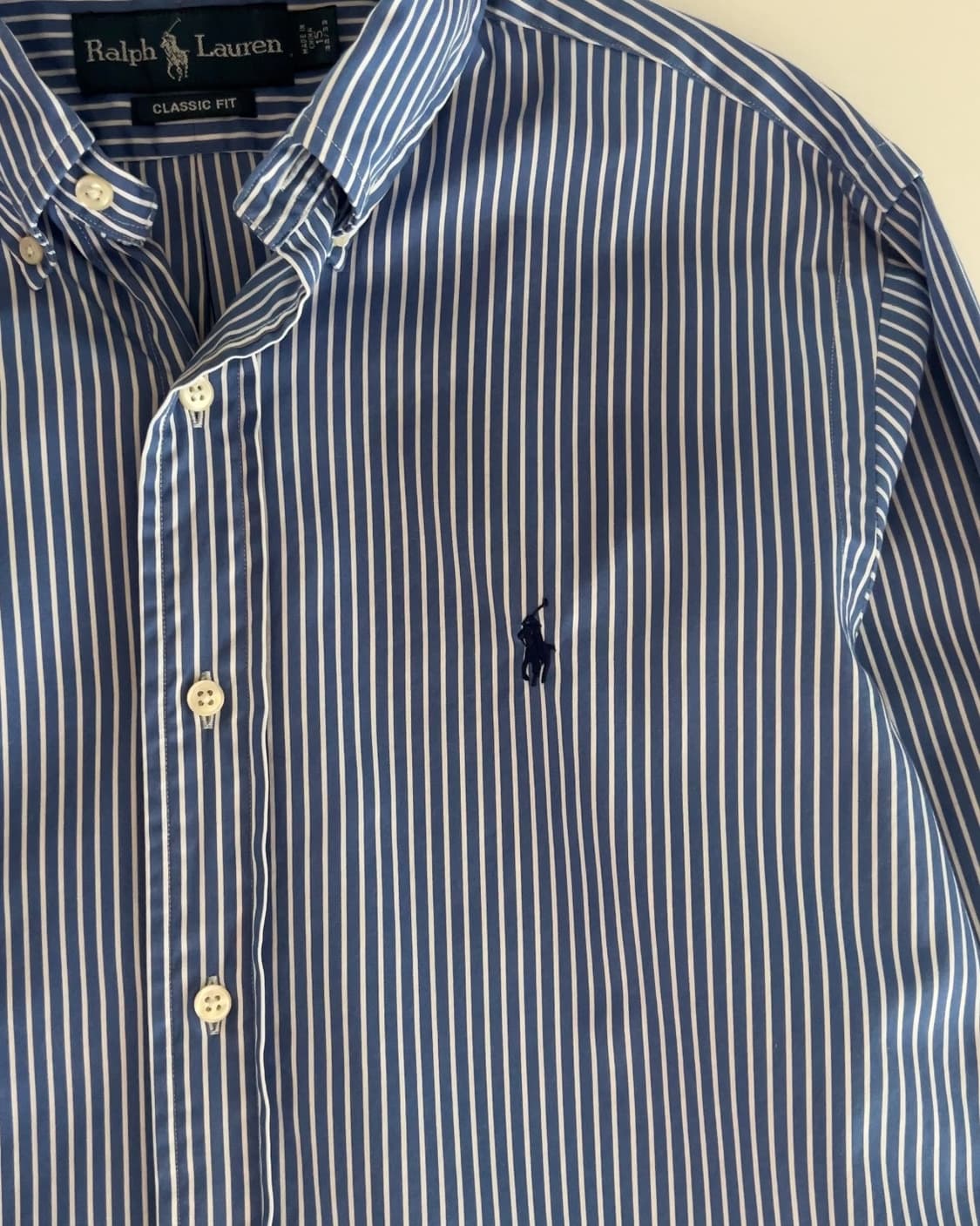 폴로 랄프로렌 블루 스트라이프 셔츠 15 상품이미지3