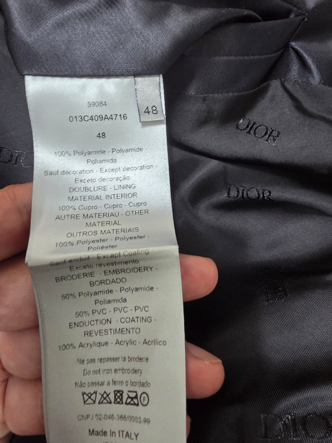 디올 보머 자켓 국내매장판 상품이미지5