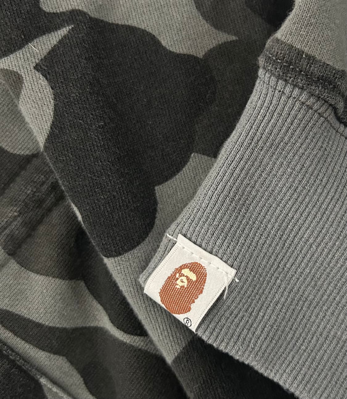 베이프 ABC 카모 샤크 후드 블랙 상품이미지5