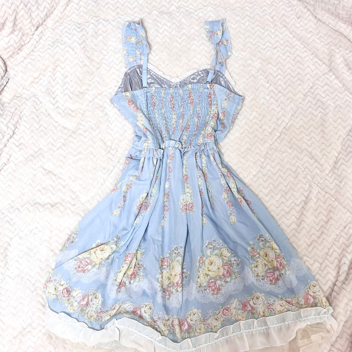 엑시즈팜 플라워 레이스 핀터깔 원피스 상품이미지3