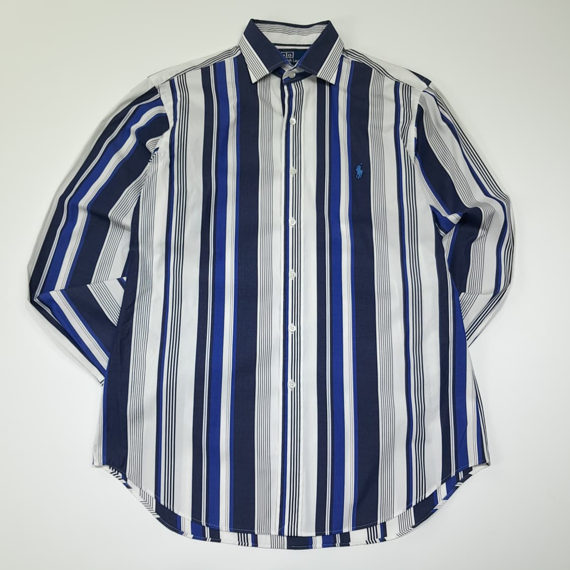 CL419 L 폴로 00s 홍콩판 올드스쿨 코튼 스트라이프 셔츠 남방 상품이미지1