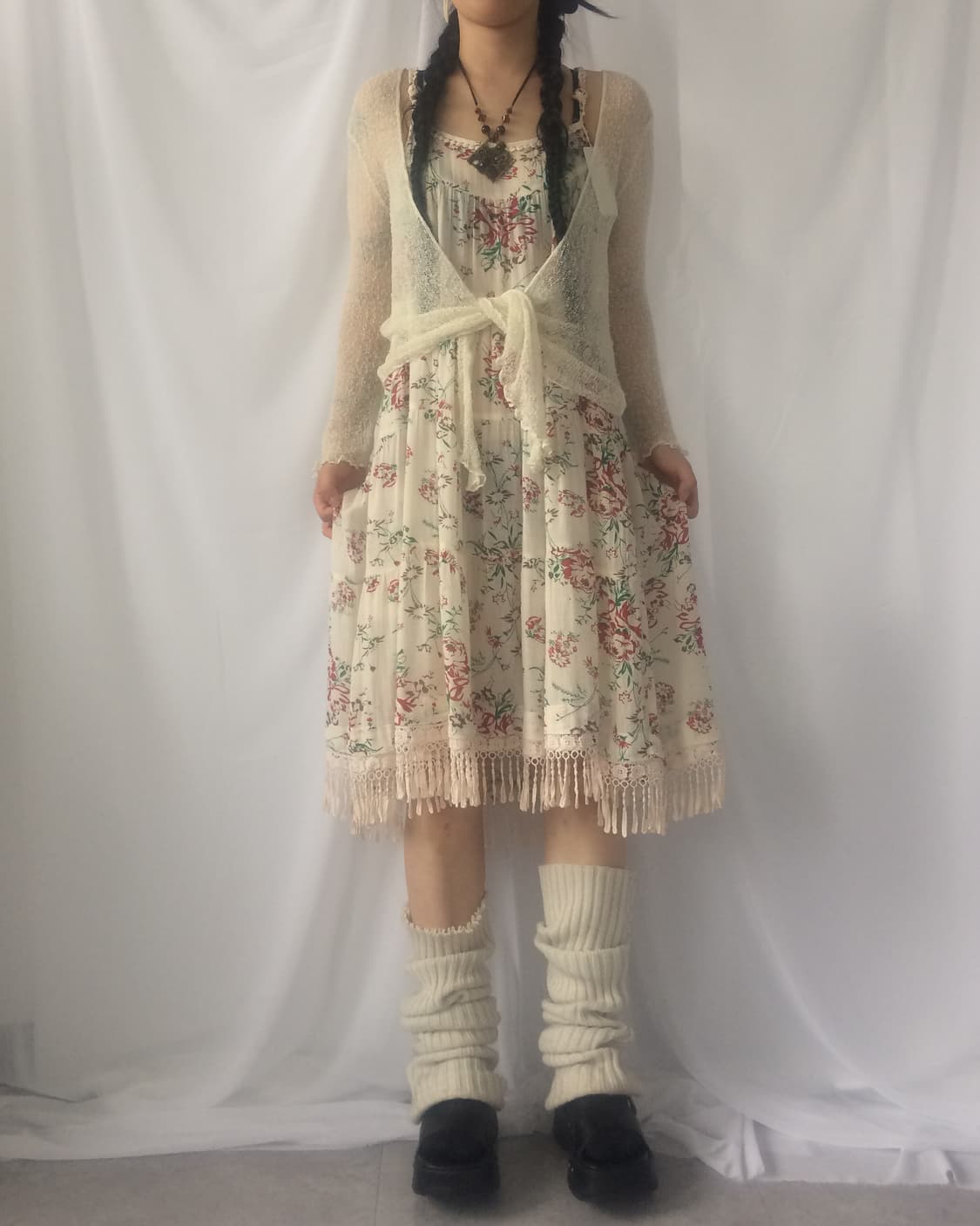 Flower pattern sleeveless onepiece 상품이미지9