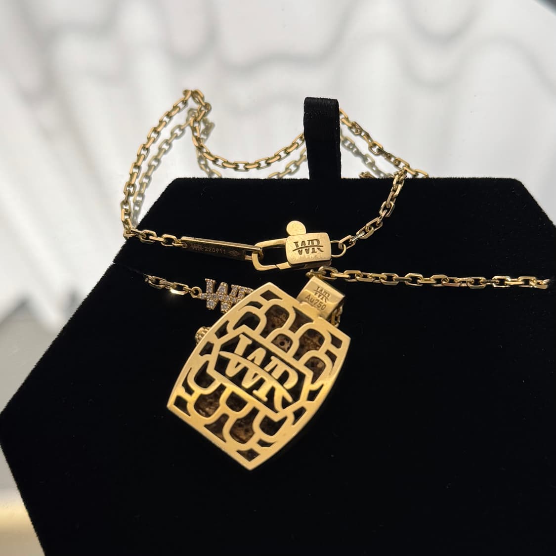 [정품] 워치링 리차드밀 풀다이아 목걸이 옐로우골드 상품이미지7