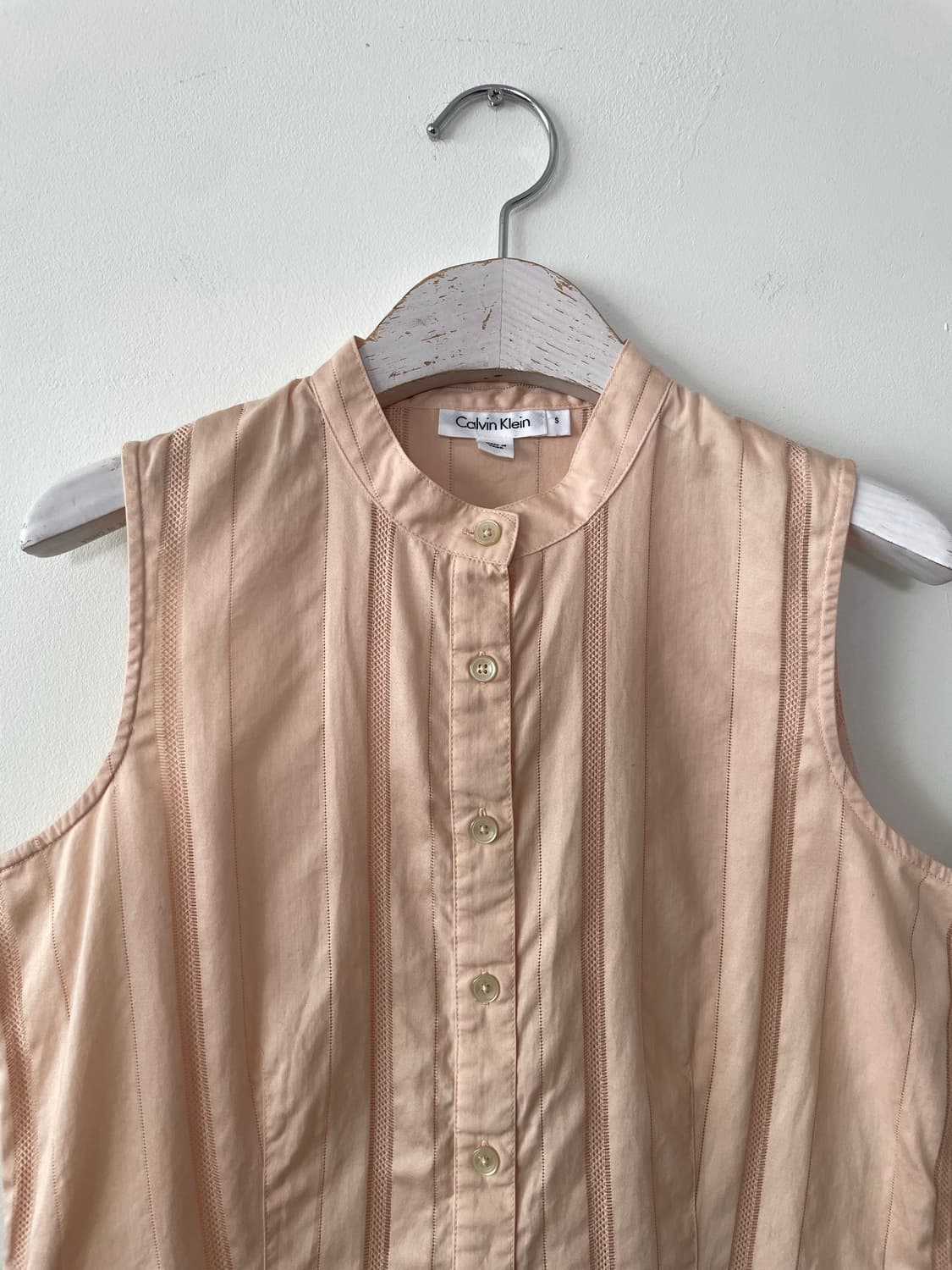 Calvin Klein pinstripe sleveless blouse 상품이미지2