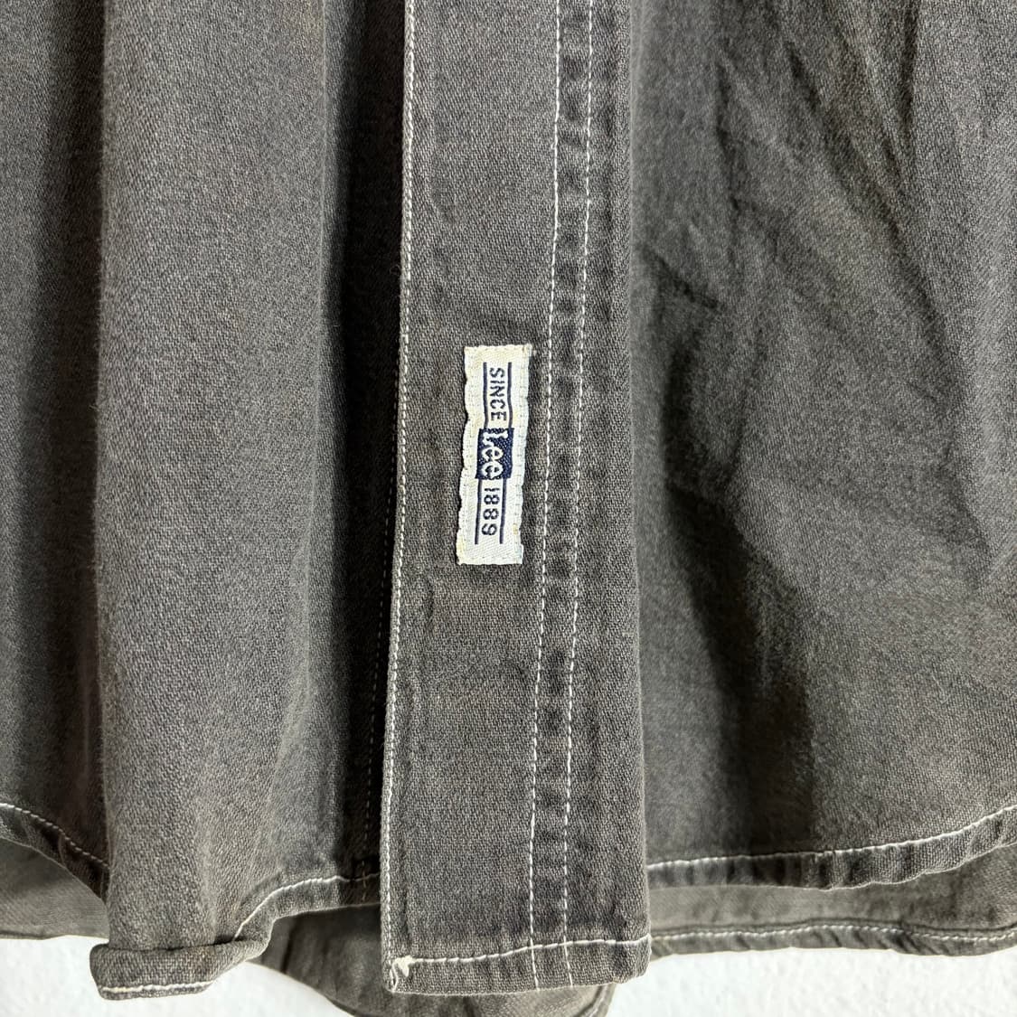 90s Lee 쌍방울 빈티지 워싱 데님 셔츠(95) 상품이미지5