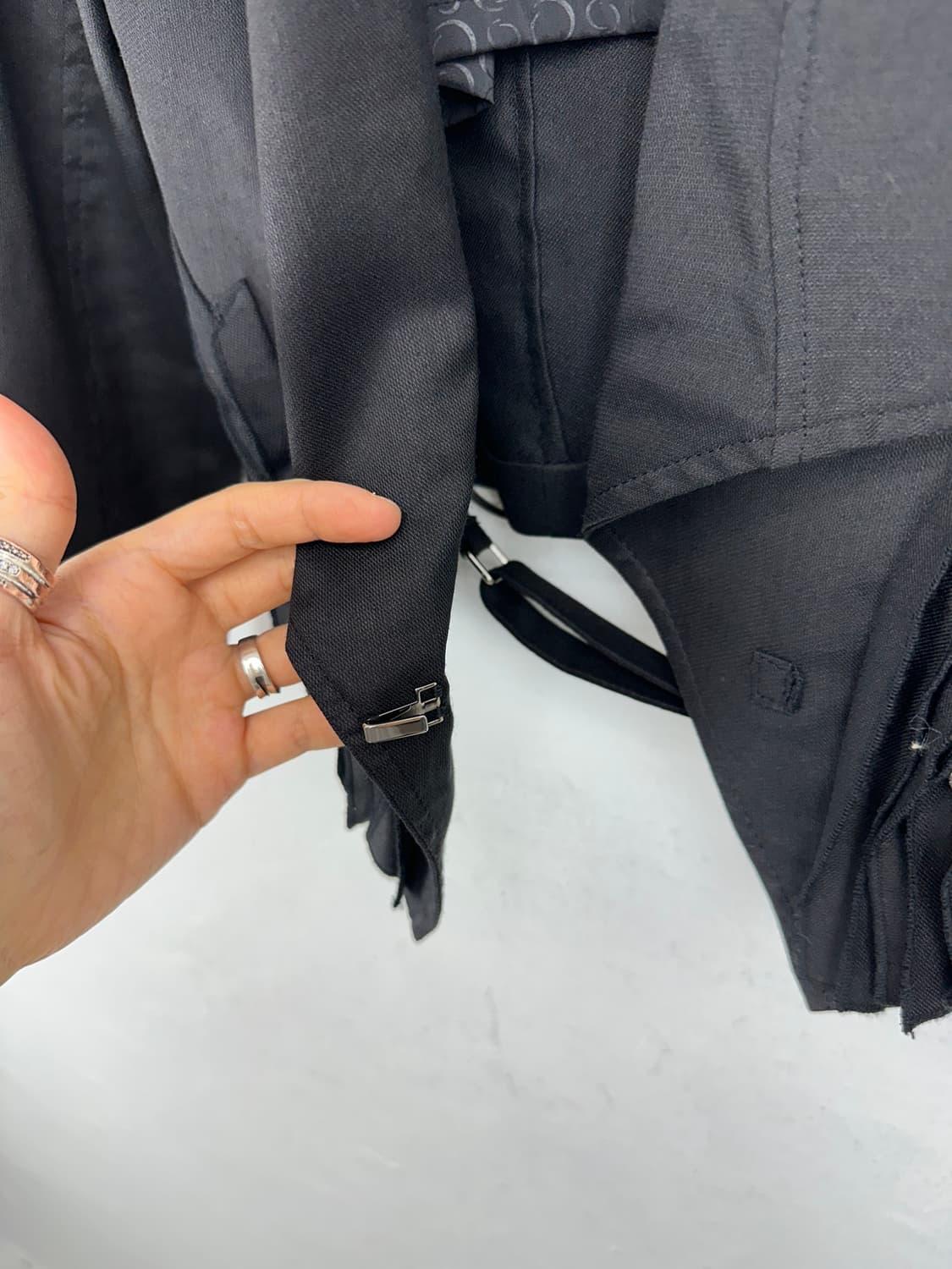 Doho Asymmetric Draped Ruffle Jacket  Do 상품이미지7